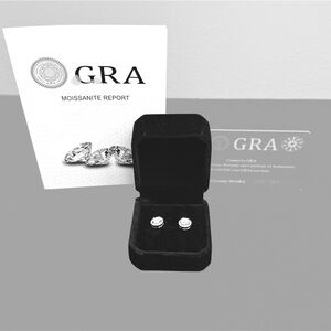 GRA Moissanite Earrings